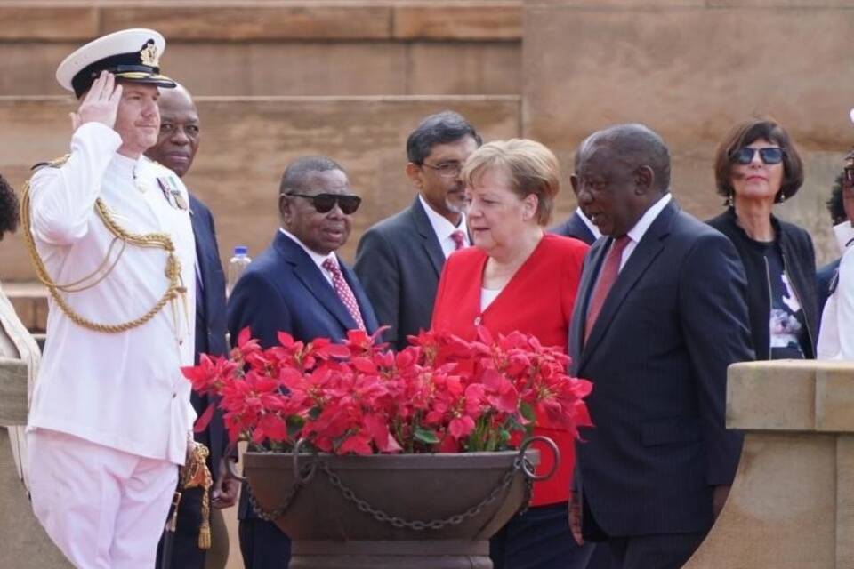 Merkel in Südafrika