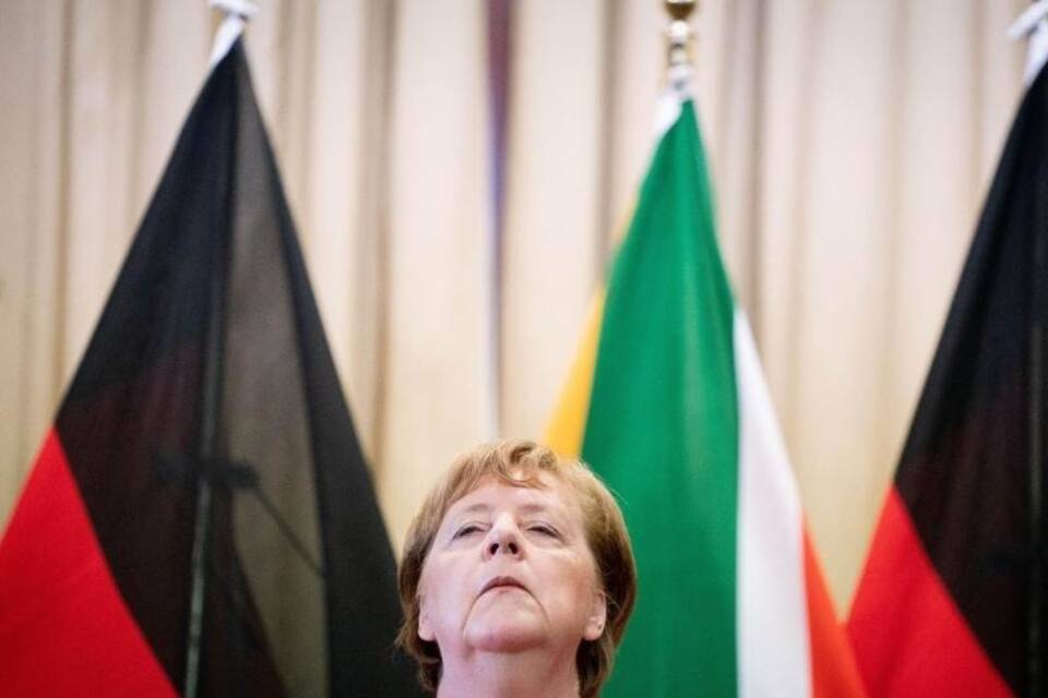 Merkel in Südafrika Merkel in Südafrika