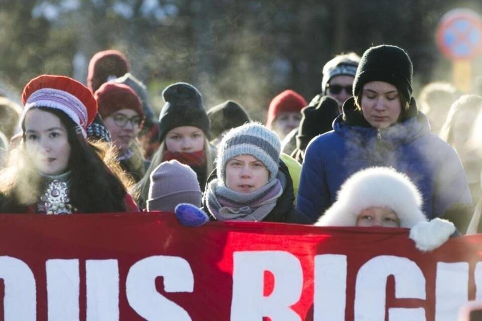Klimakundgebung in Schweden Klimakundgebung in Schweden