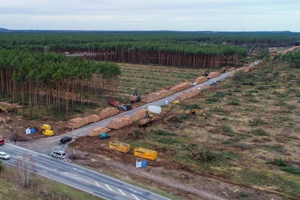 Baustelle Tesla-Werk