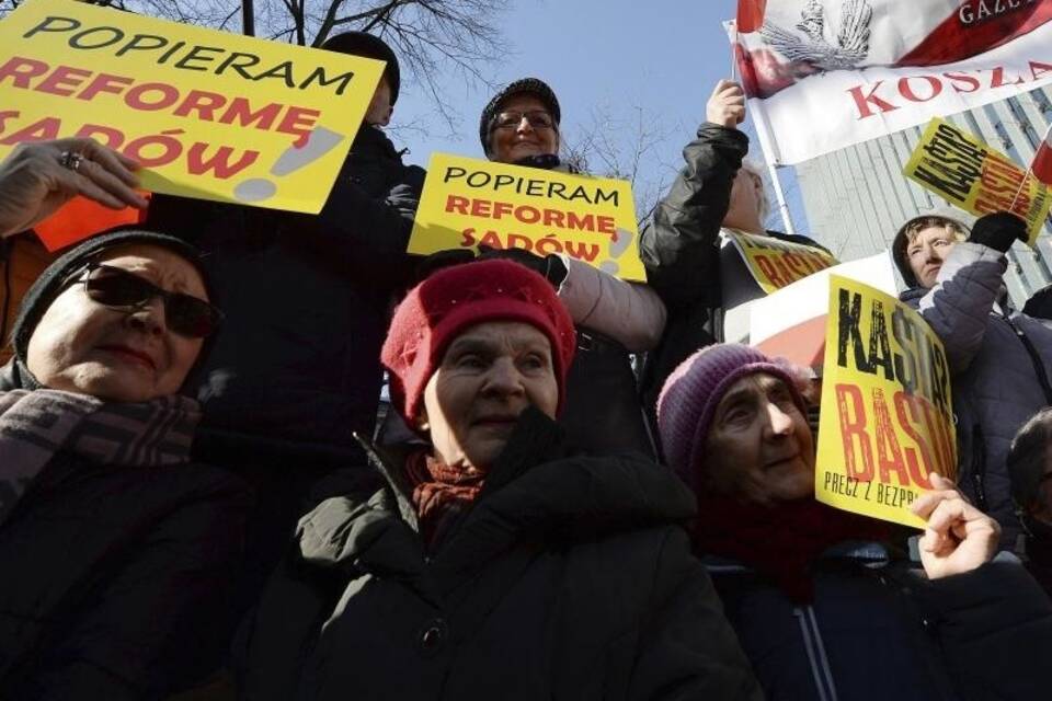 Proteste in Warschau Proteste in Warschau