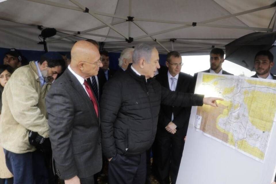 Netanjahu im Westjordanland