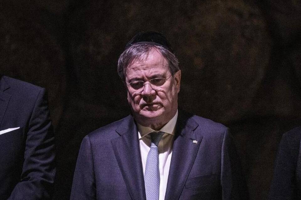 Laschet in Yad Vashem Laschet in Yad Vashem