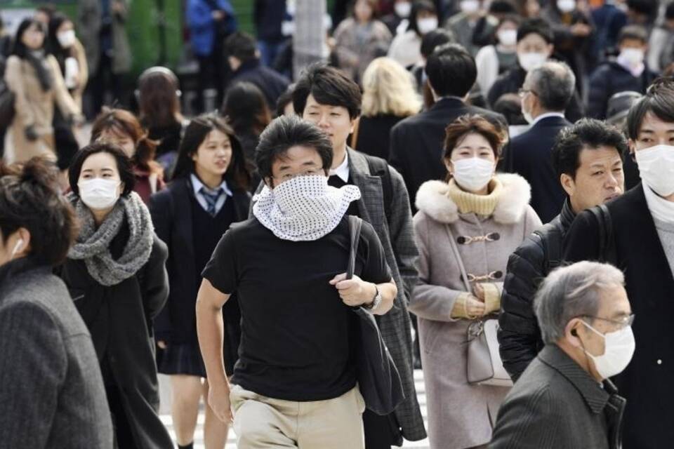 Passanten in Tokio