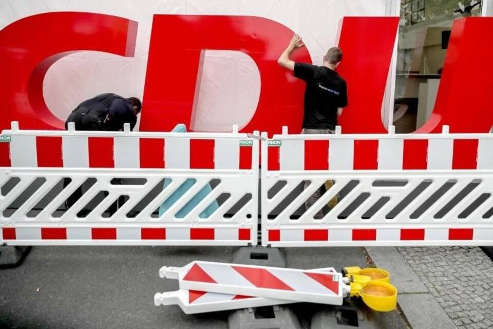 Schlechte Werte für CDU