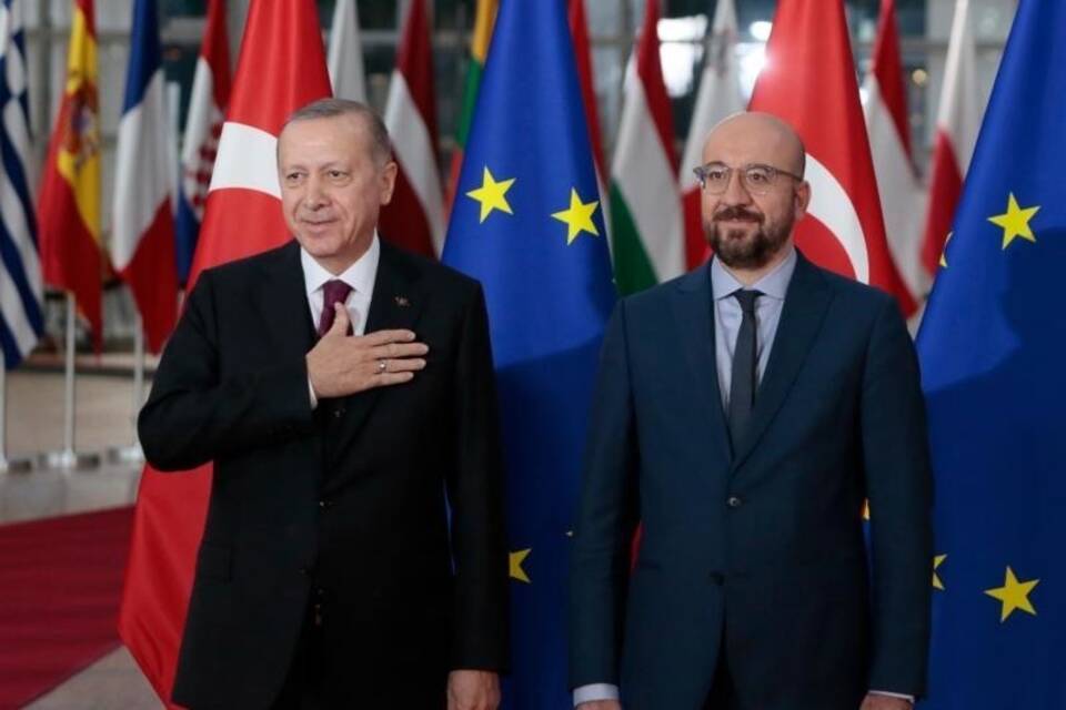 Michel und Erdogan in Brüssel Michel und Erdogan in Brüssel