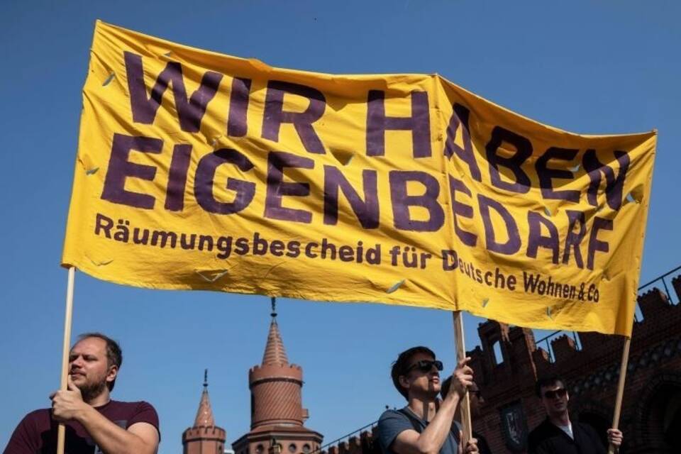 Demo gegen steigende Mieten