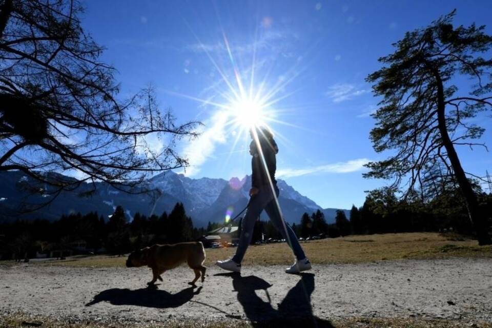 Sonne in den Bergen