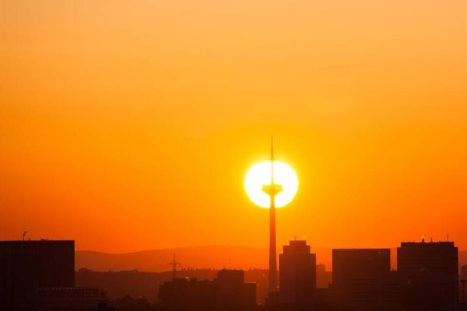 Sonnenaufgang in Frankfurt