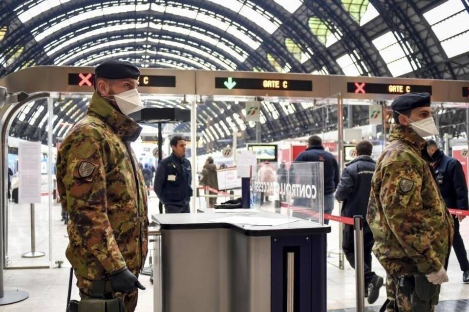 Soldaten in Mailand