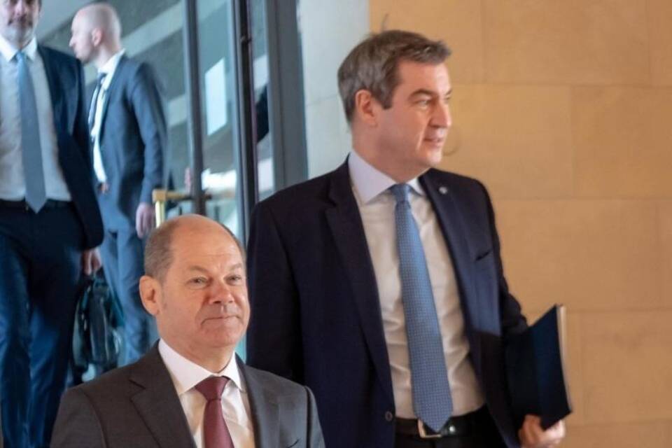 Olaf Scholz und Markus Söder Olaf Scholz und Markus Söder