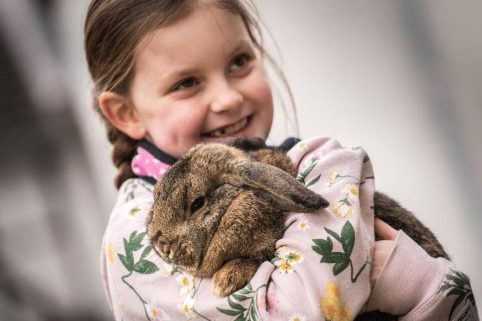 Kaninchen-Züchterin Emma