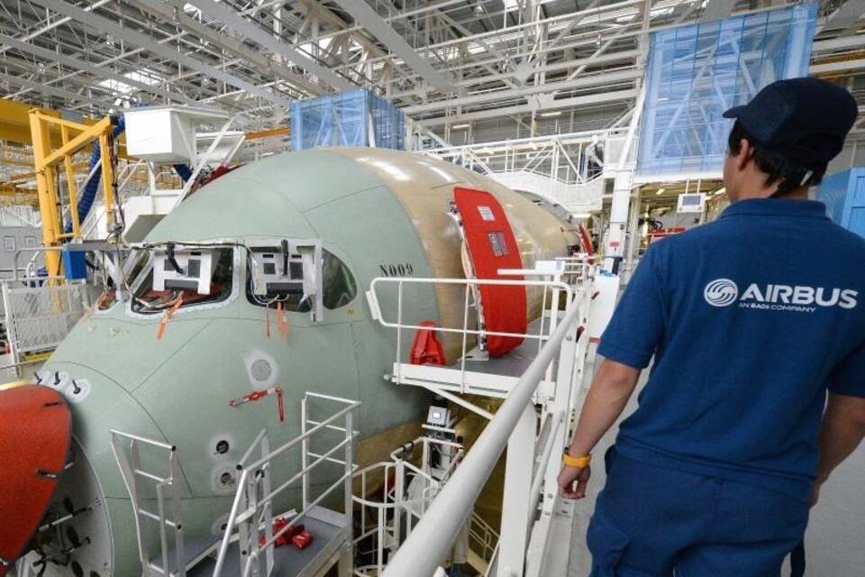 Produktion bei Airbus