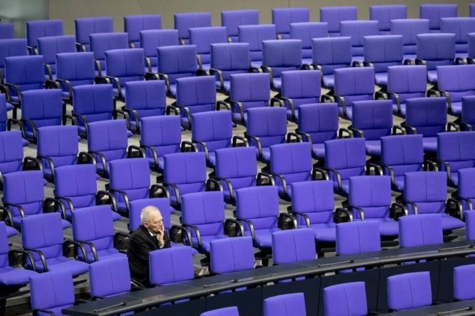 Schäuble im Bundestag Schäuble im Bundestag