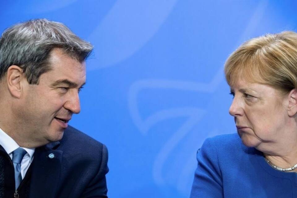 Söder und Merkel