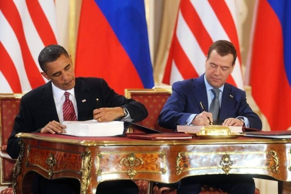 Obama und Medwedew