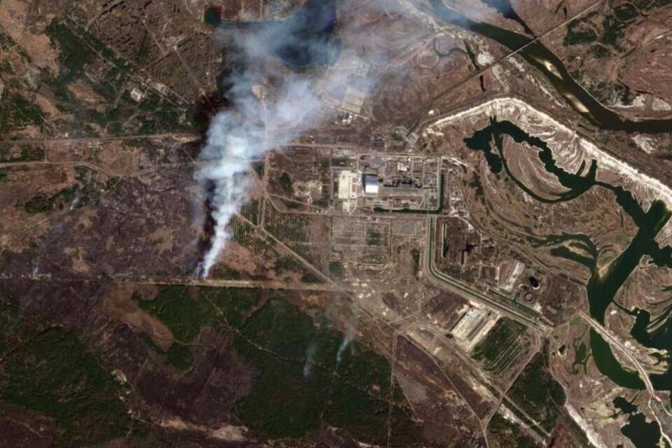 Waldbrände in Tschernobyl