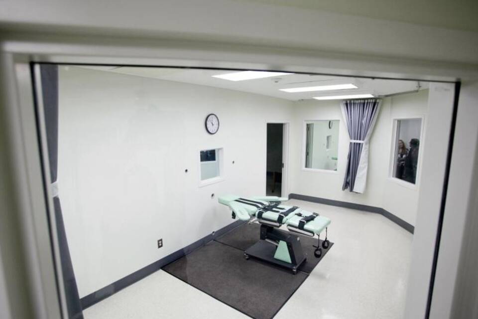 Blick in eine Hinrichtungskammer in den USA