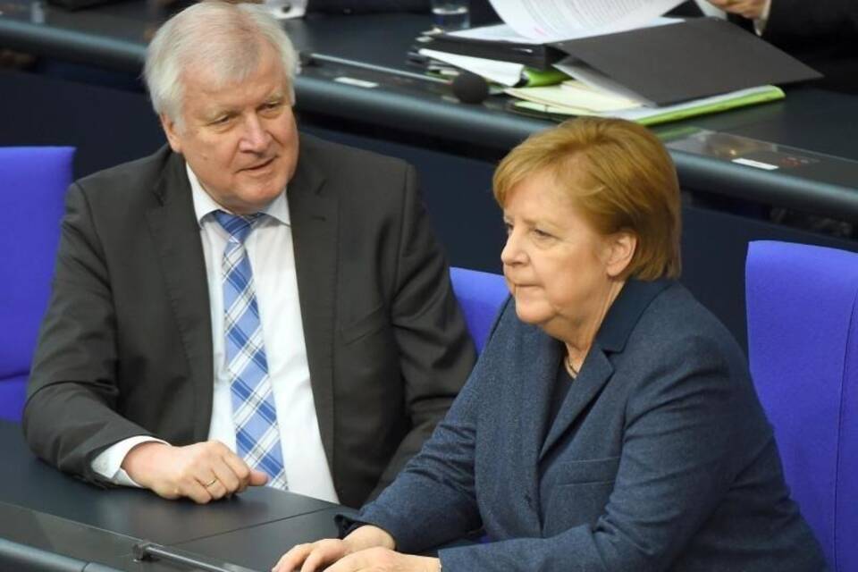 Seehofer und Merkel