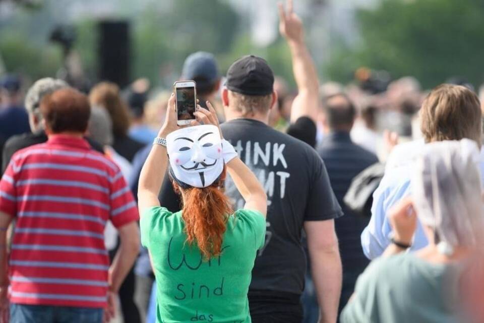 Demonstration in Stuttgart