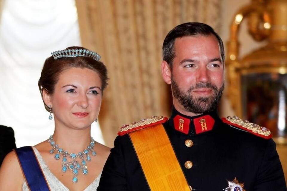 Erbgroßherzog Guillaume und Ehefrau