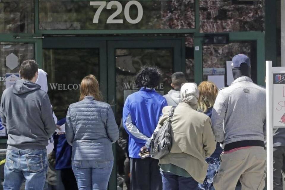 Arbeitslose in den USA Arbeitslose in den USA