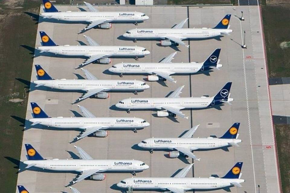 Lufthansa am Boden