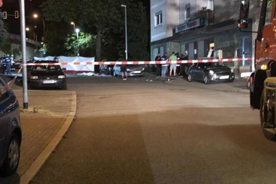 Unfallstelle in Pirmasens