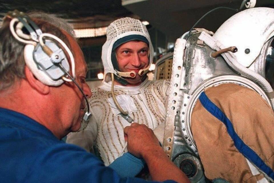 So sah der deutsche Astronaut aus