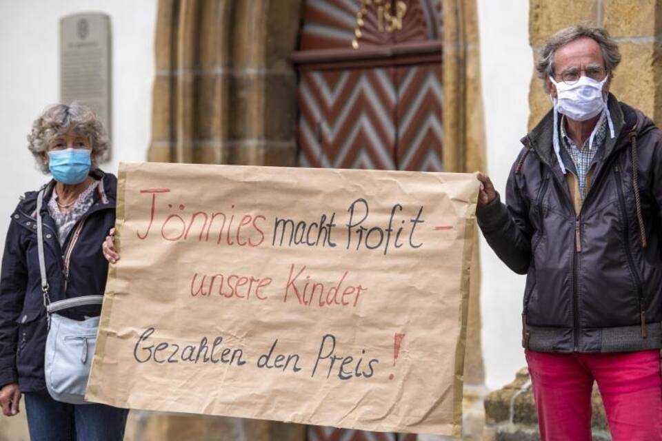 Protest in Rheda-Wiedenbrück