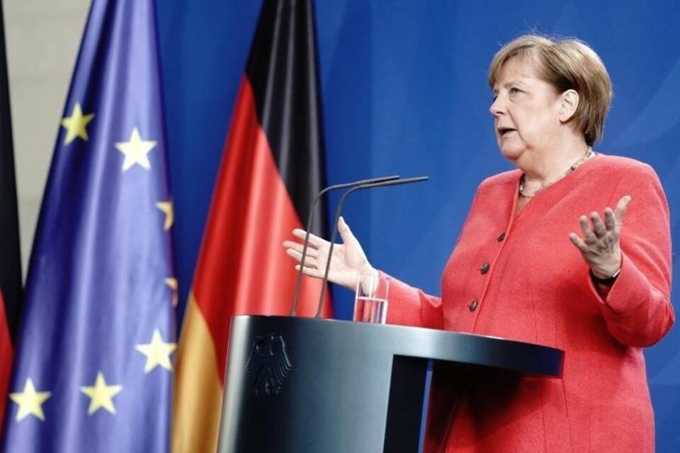 Pk Merkel nach EU-Videogipfel Pk Merkel nach EU-Videogipfel