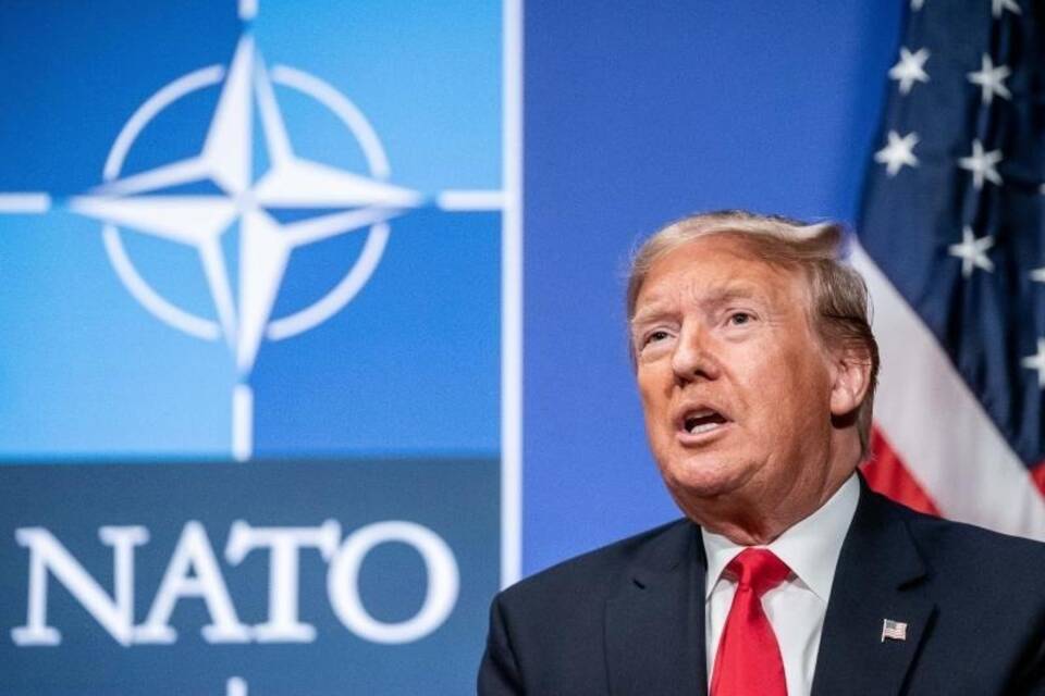 Trump bei Nato-Gipfel Trump bei Nato-Gipfel