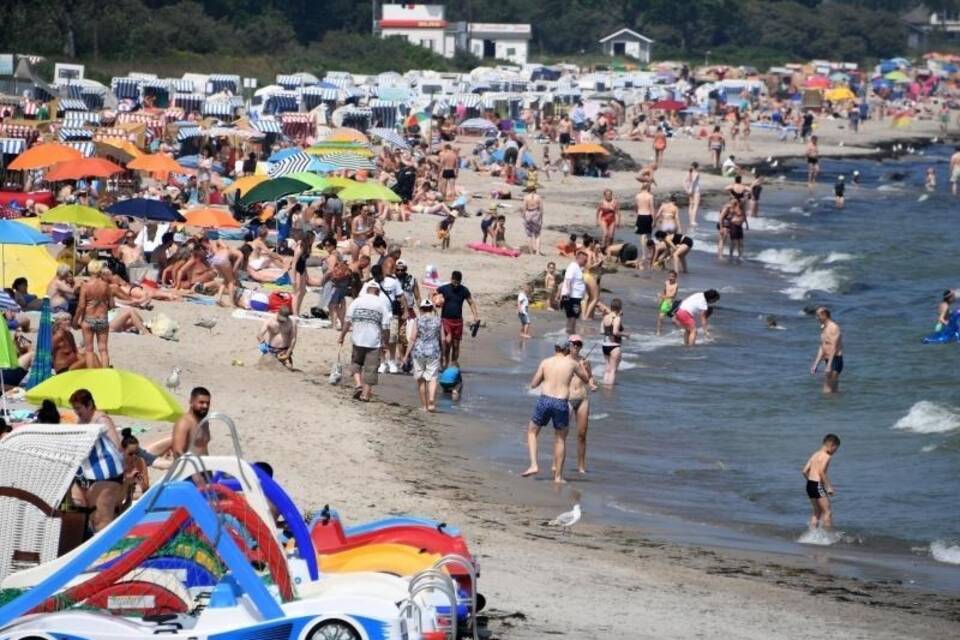 Volle Strände an der Ostsee Volle Strände an der Ostsee