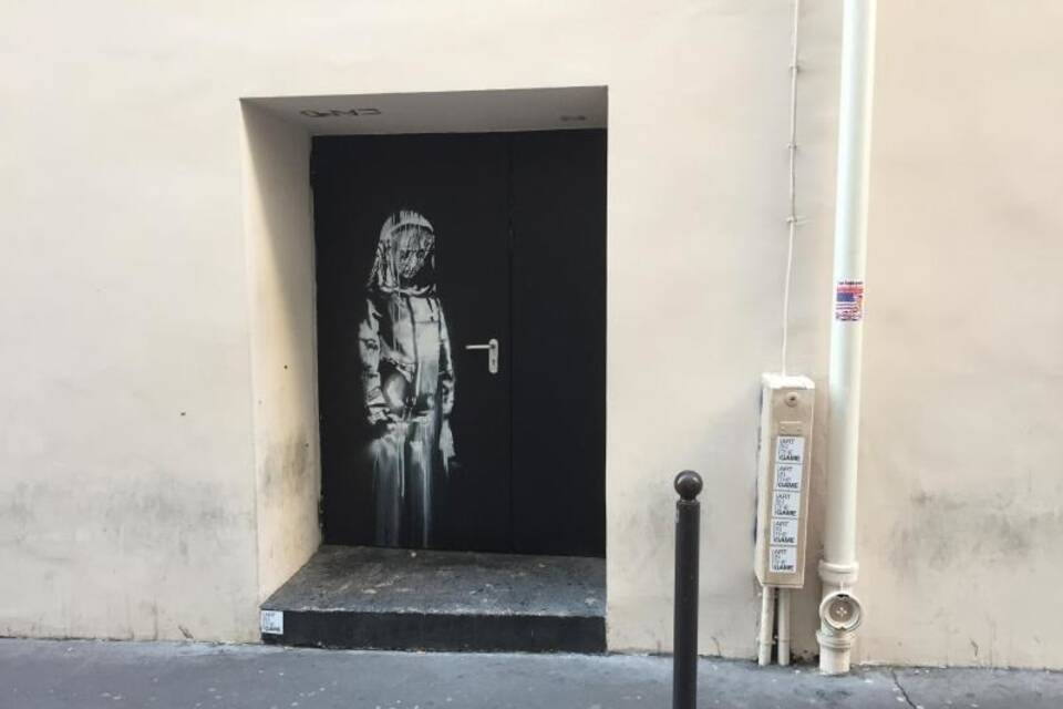 Graffiti von Banksy in Paris