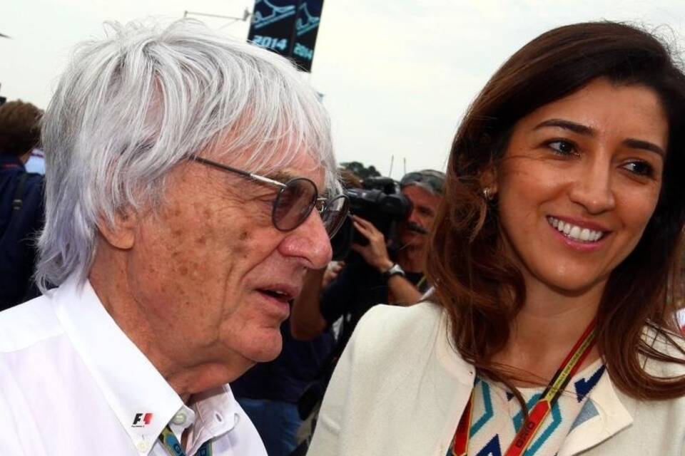 Bernie Ecclestone + Frau