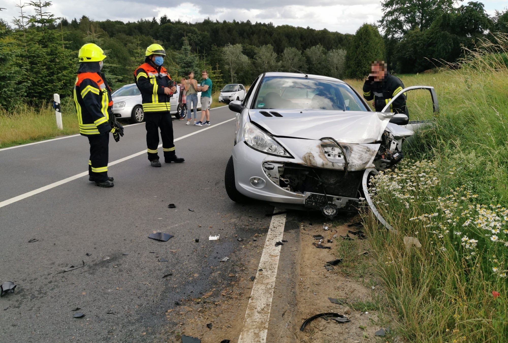 l600 bei gaiberg landesstrasse nach unfall gesperrt nachrichten region heidelberg rnz