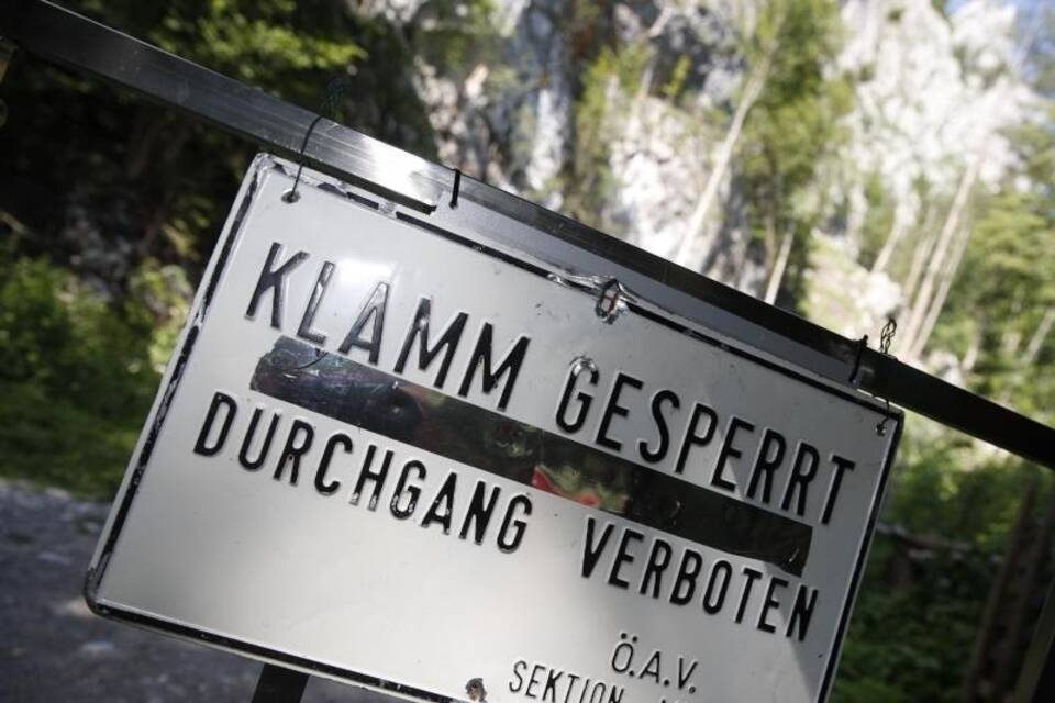 Felssturz in Klamm Felssturz in Klamm