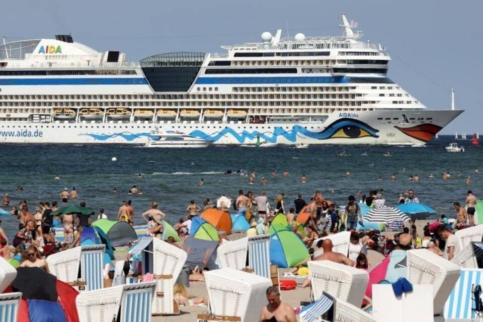 Aida-Kreuzfahrtschiffe in Rostock