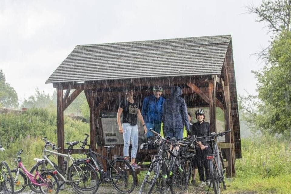 Regen im Erzgebirge