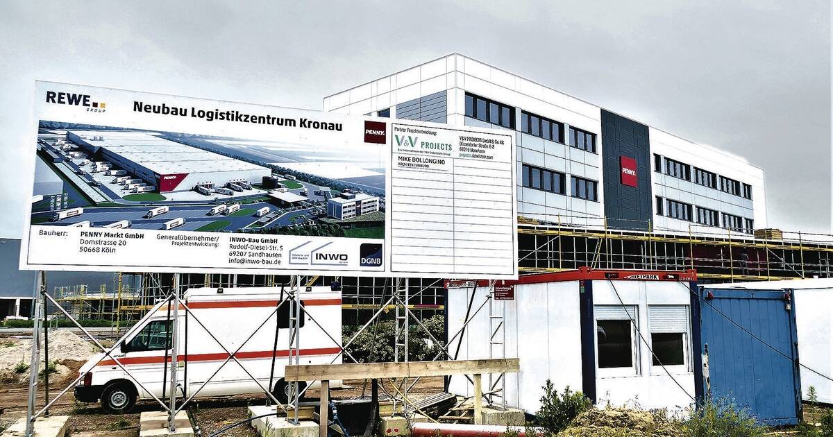 Kronau Penny Zentrallager Geht Mitte August In Den Vollbetrieb Wiesloch Rnz
