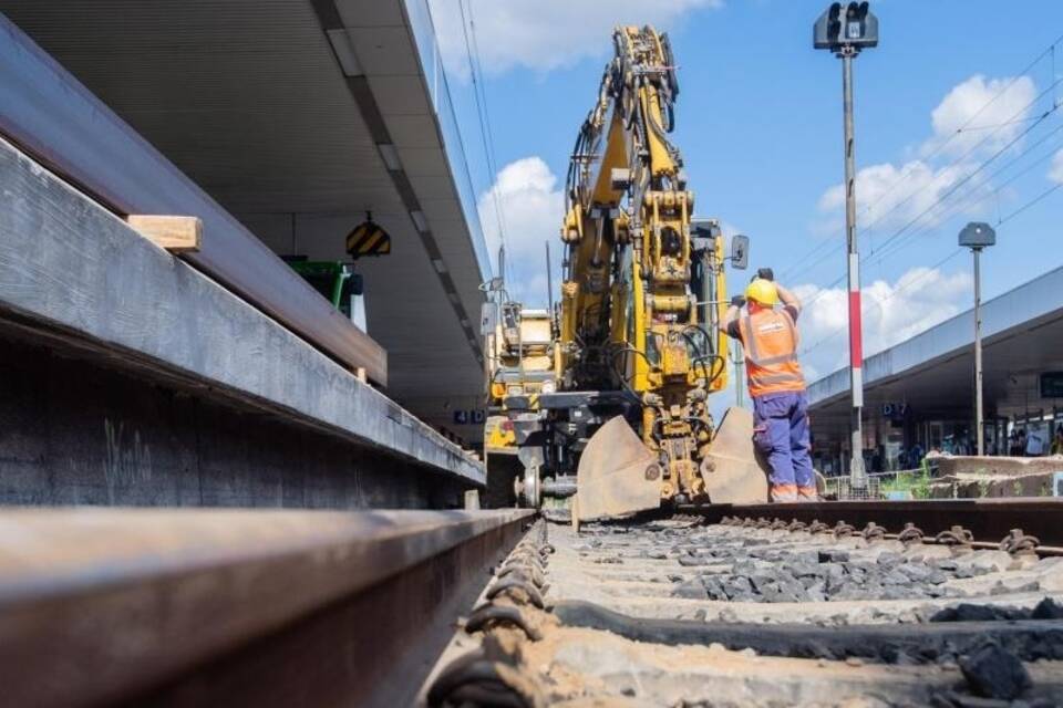 Baustelle am Bahnhof