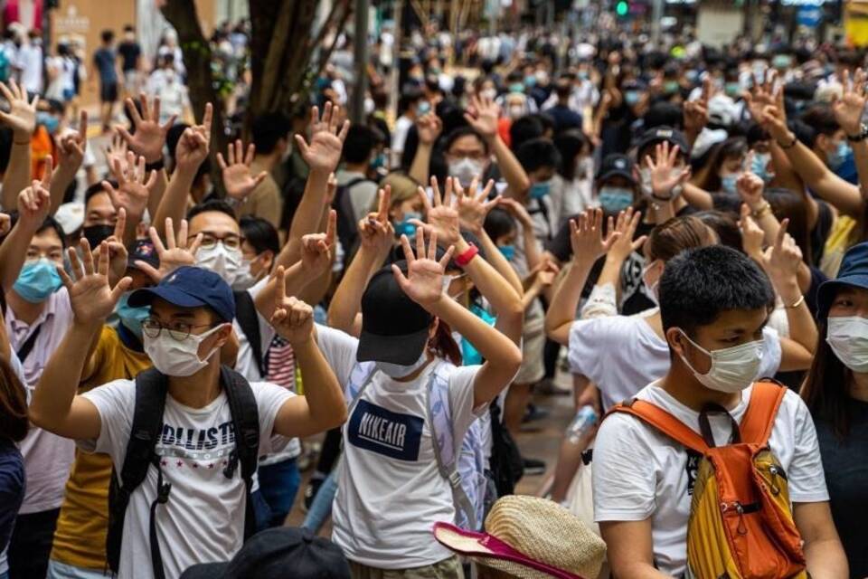 Proteste in Hongkong Proteste in Hongkong