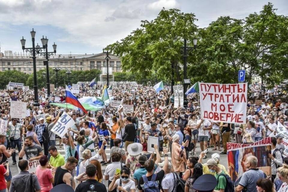 Proteste in Russland Proteste in Russland