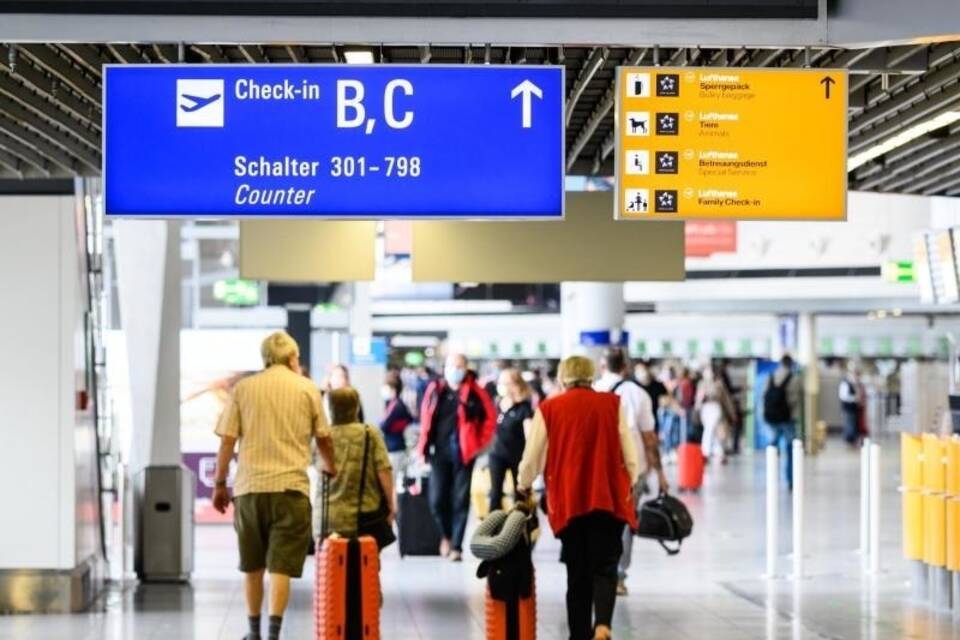 Reiseverkehr am Flughafen Frankfurt