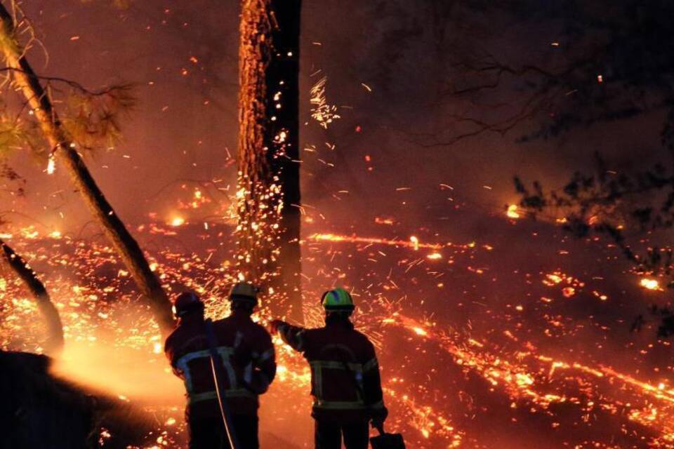Waldbrand im Südwesten Frankreichs