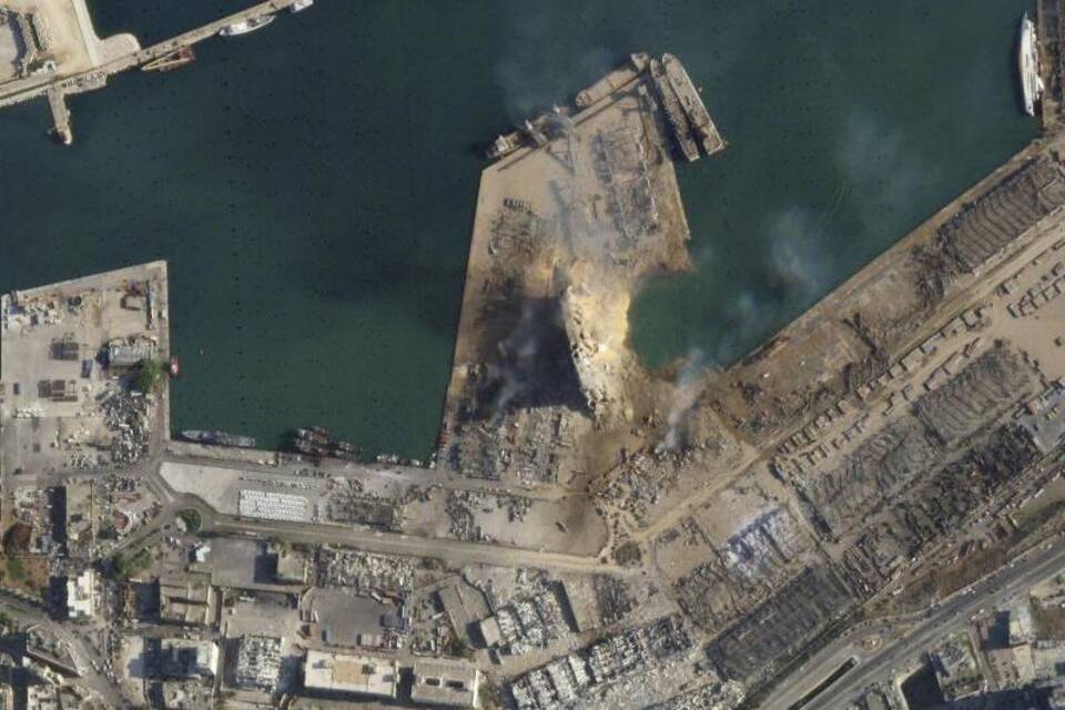 Nach der schweren Explosion in Beirut Nach der schweren Explosion in Beirut