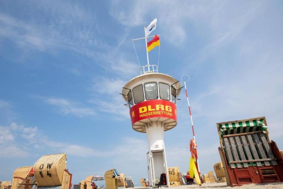 Rettungsschwimmer an der Ostsee