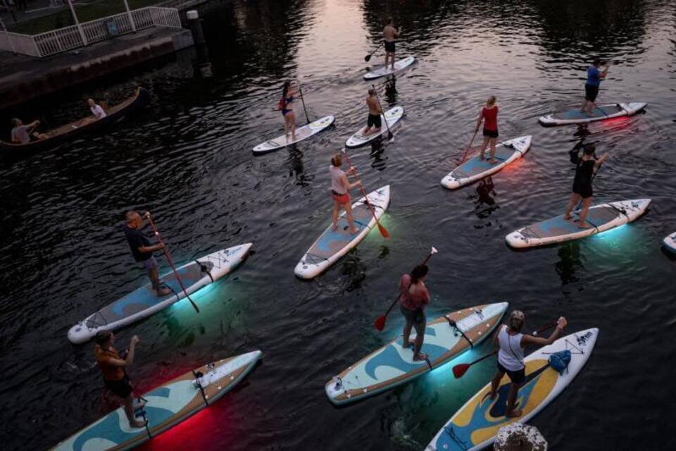 Stand-Up-Paddling in Hamburg